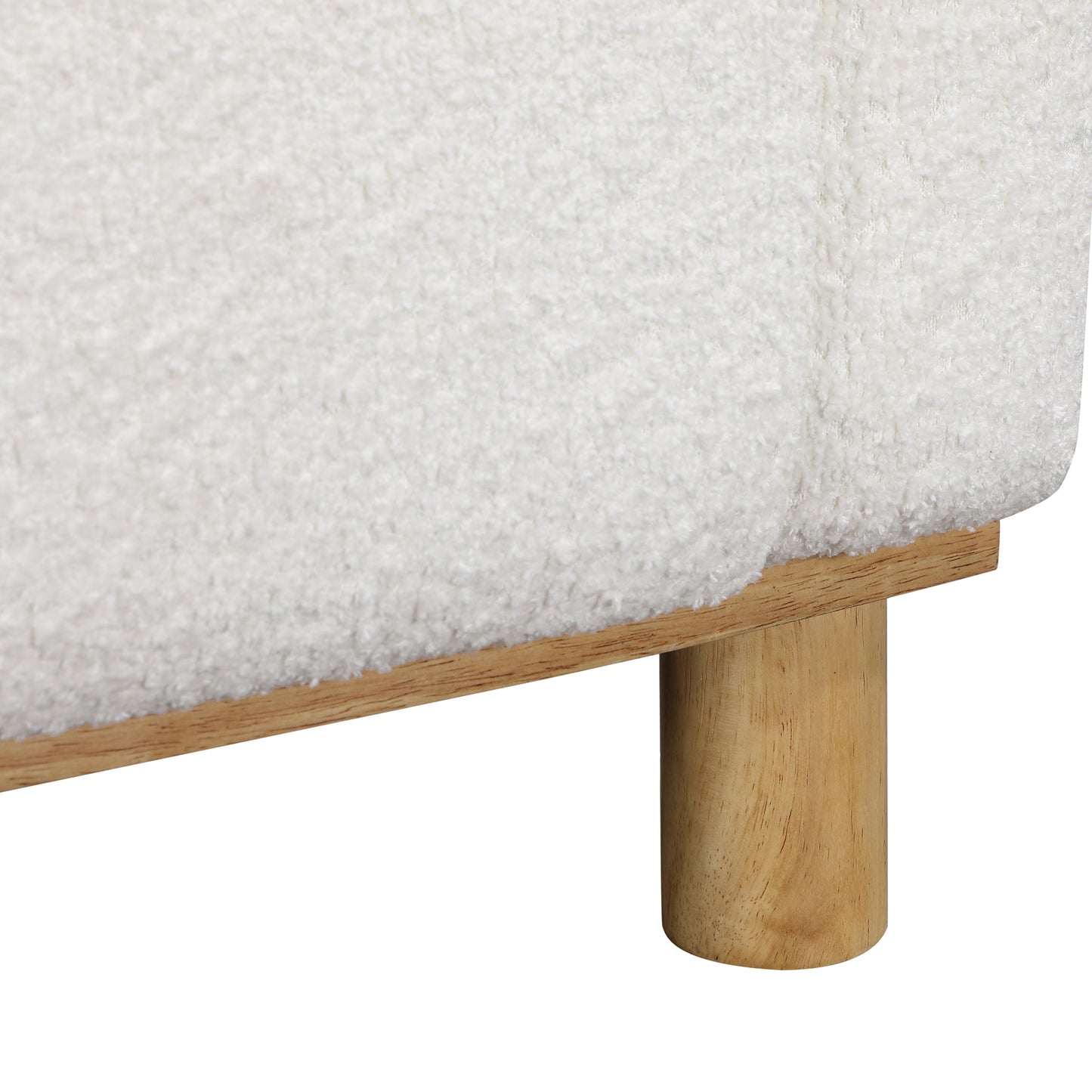 Upholstered Track Arms Living Room Chair with Round Cylindrical Legs