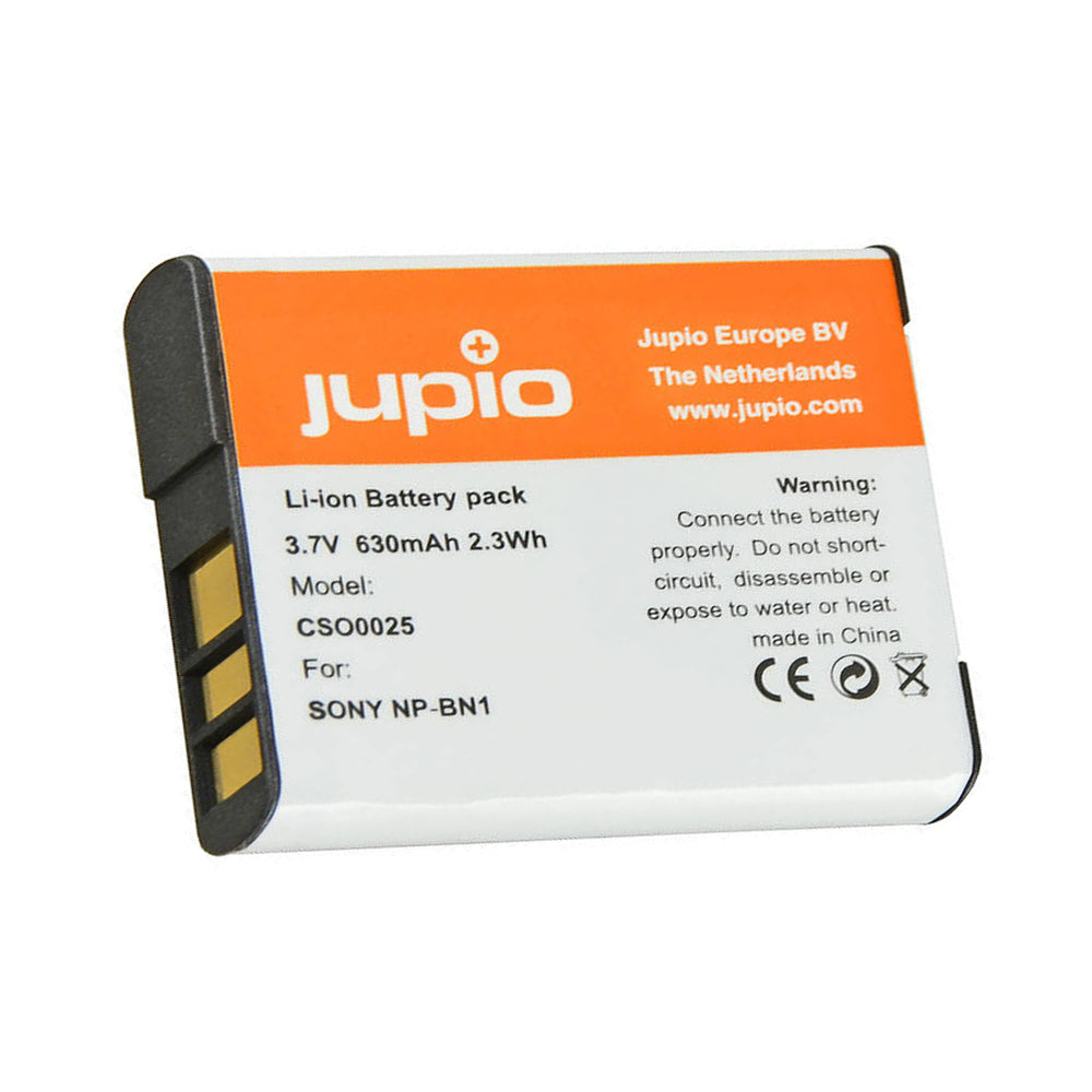 Jupio Li-Ion 3.7V 630mAh Rechargeable Battery For Sony NP-BN1 Camera
