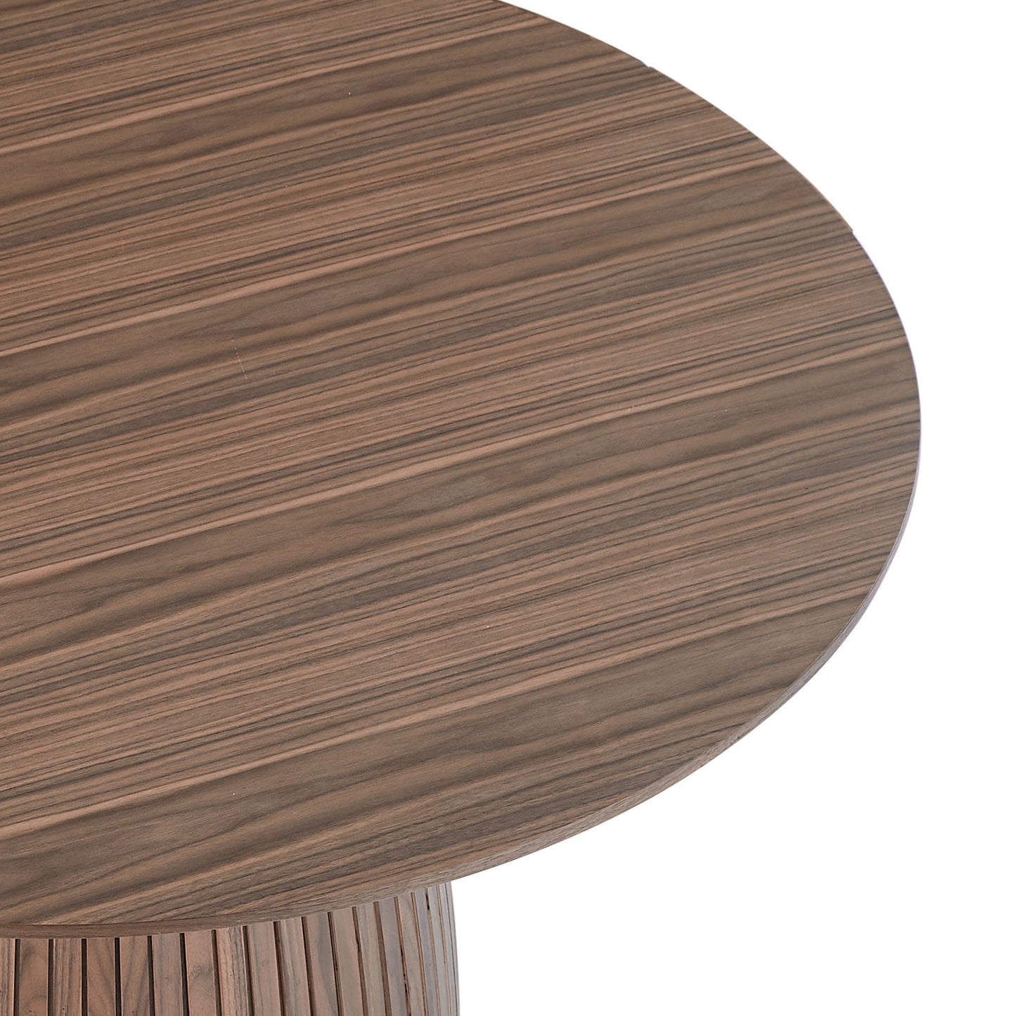 Round Dining Table with Pedestal Wood Base