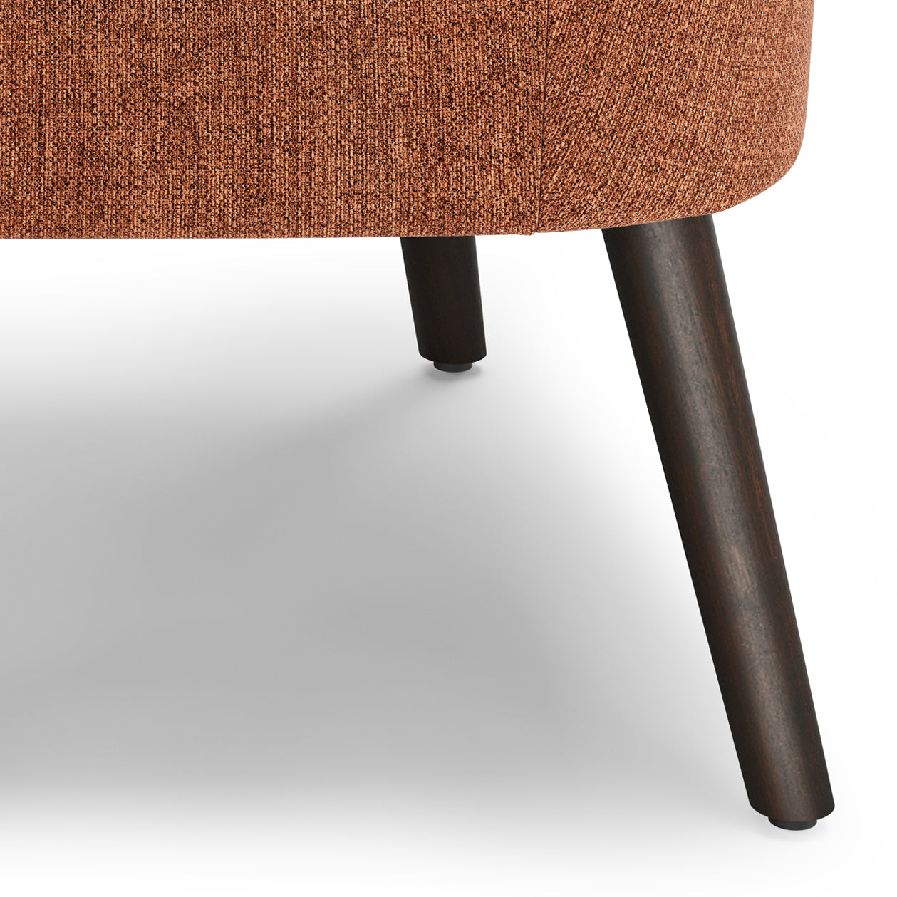 Divine Upholstered Accent Chair with Removable Cushioned Seat and Curved Back