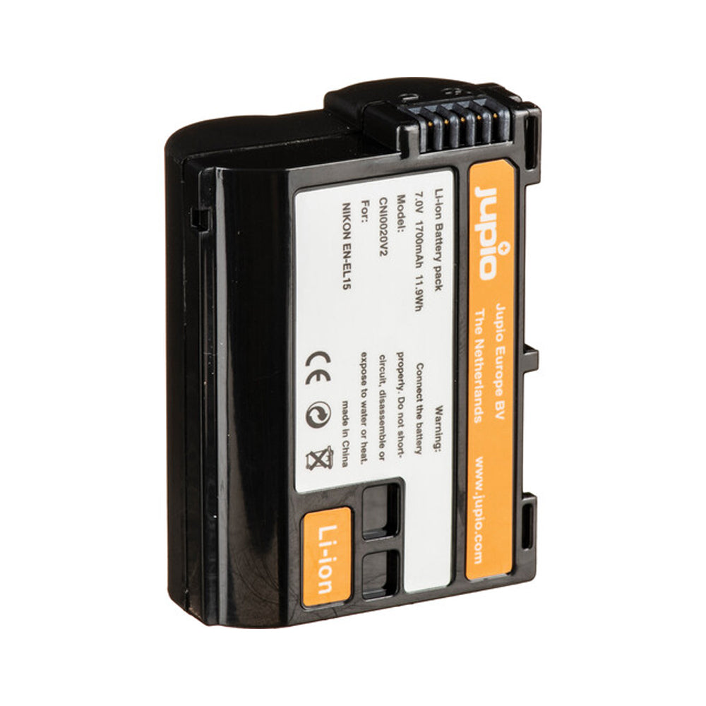 Jupio Li-Ion 7.0V 1700mAh Rechargeable Battery For Nikon EN-EL15 Camera