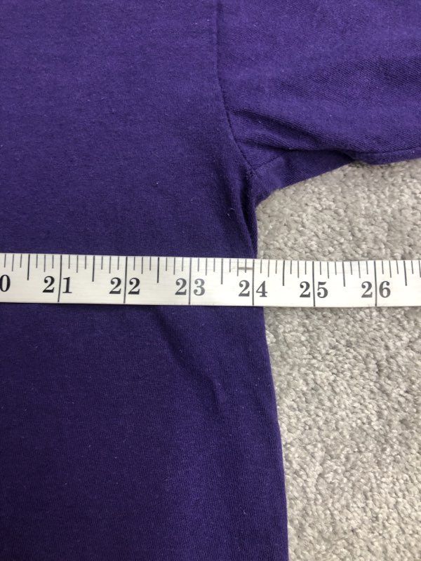 Russell Shirts Mens 2XL Purple Short Sleeve Pullover Crew Neck Graphic Tee