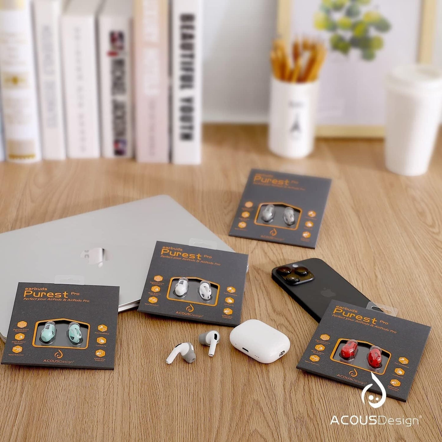 ACOUS Design Purest Pro Earbuds Covers (Misty-Gray)