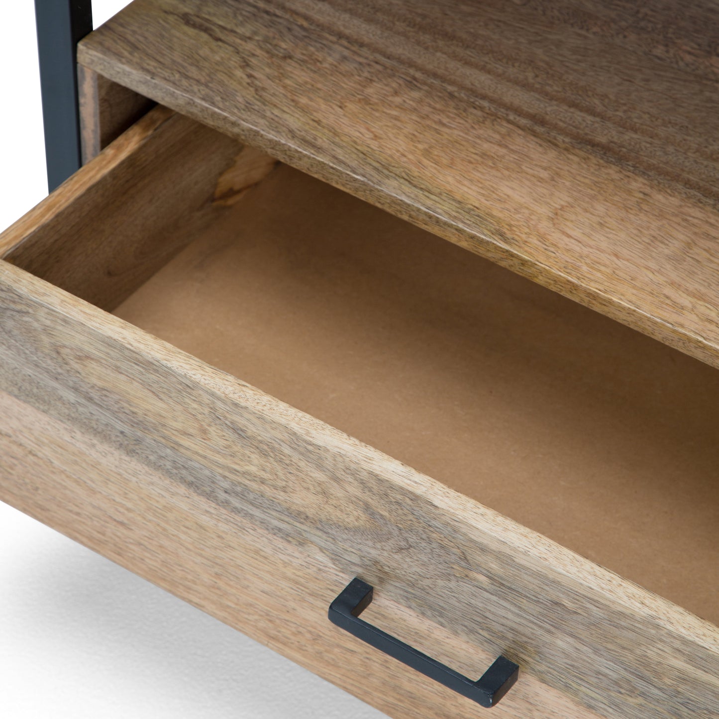 TV Stand for TVs Up To 65 Inches with Open Shelf, 2 Drawers and Metal Frame