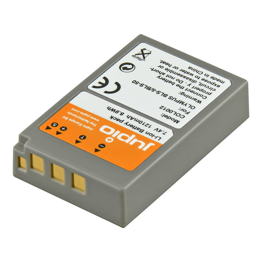 Jupio Li-Ion 7.4V 1210mAh Rechargeable Battery For Olympus BLS-5/PS-BLS5