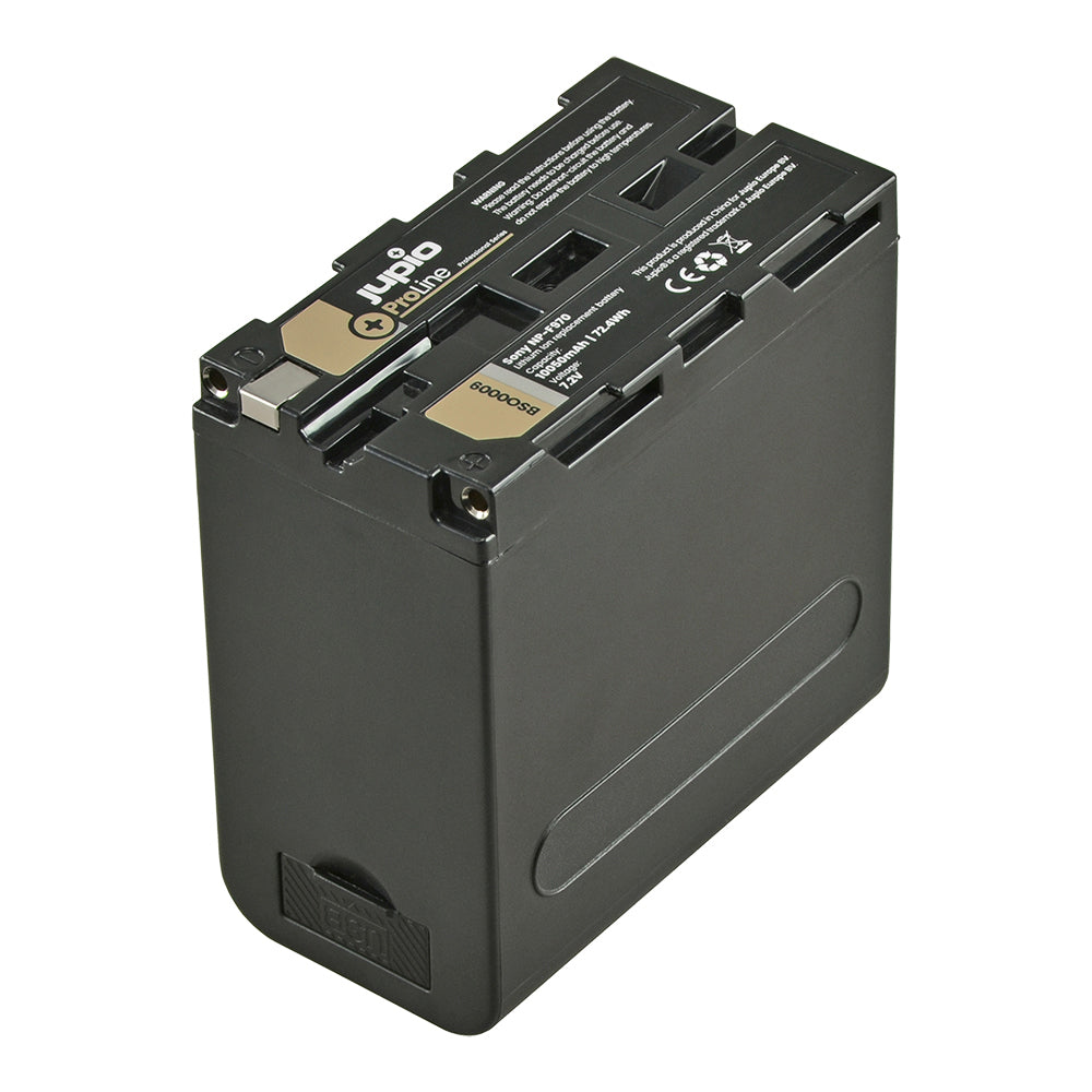 Jupio ProLine Li-ion 7.2V 10050mAh Battery For Sony NP-F970 Camera