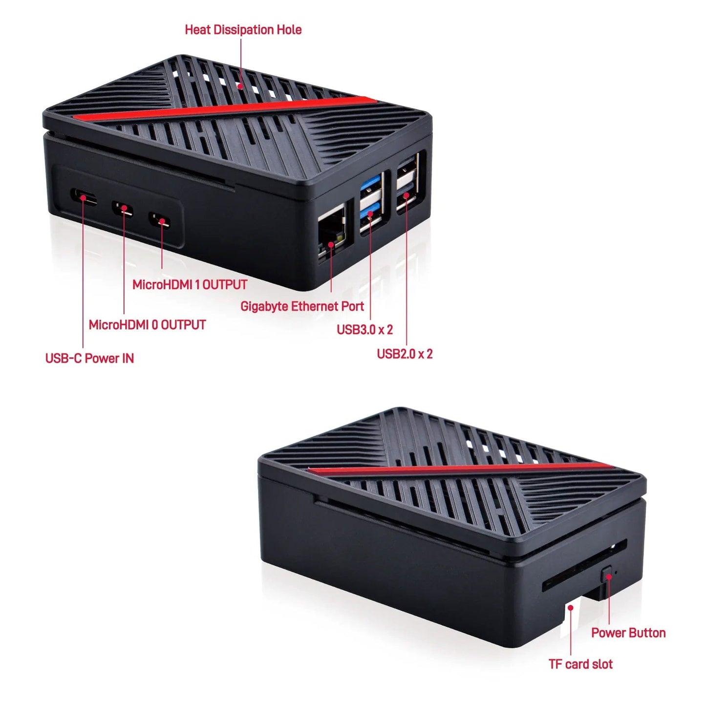 ABS Fan Case for Raspberry Pi 5