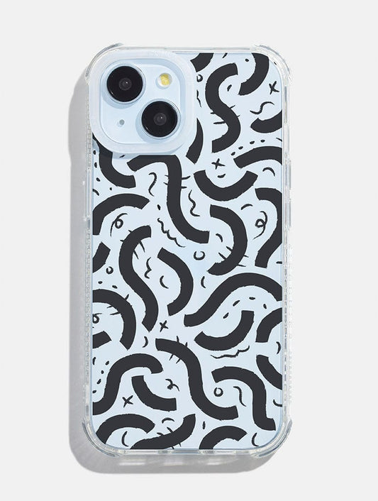 Abstract Doodle Shock iPhone Case