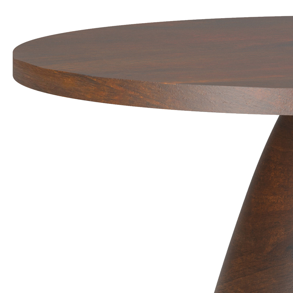 Round Coffee Table with Pedestal Base