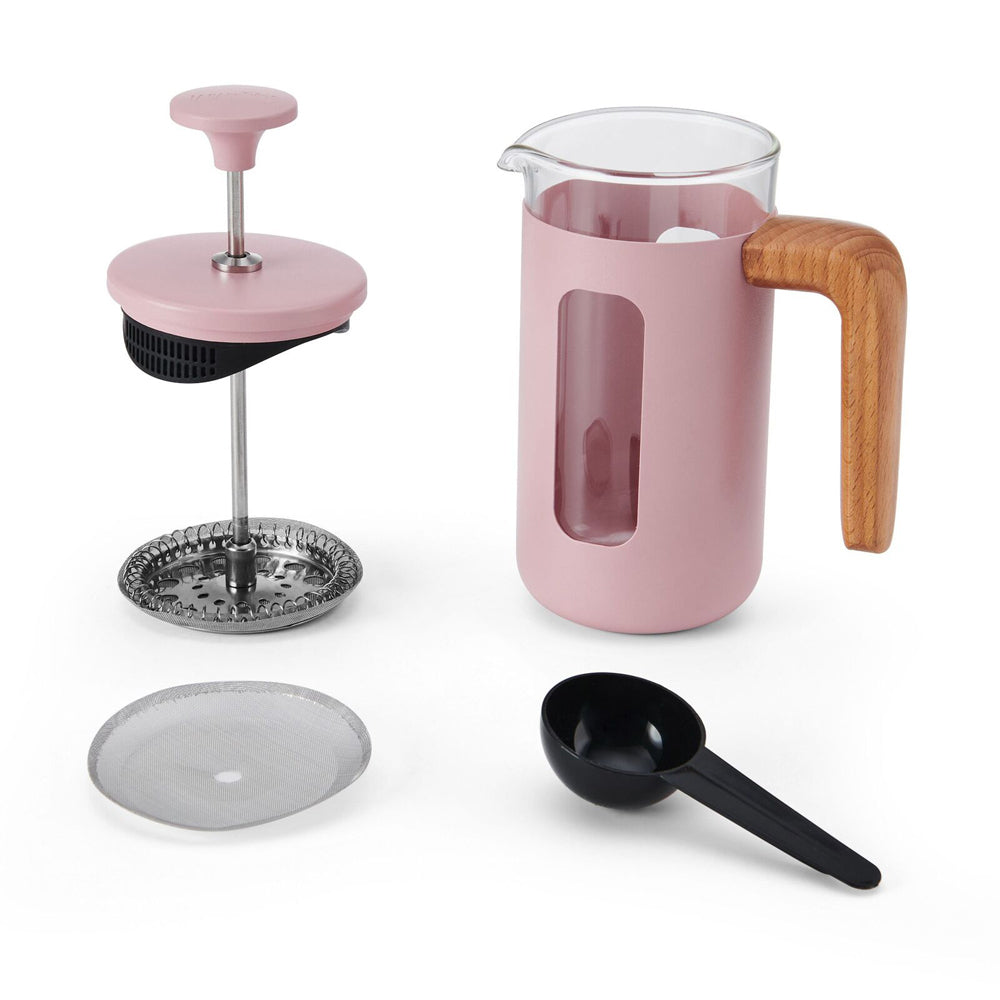 La Cafetiere Pisa 3-Cup 350ml Stainless Steel/Glass French Press (Pink)
