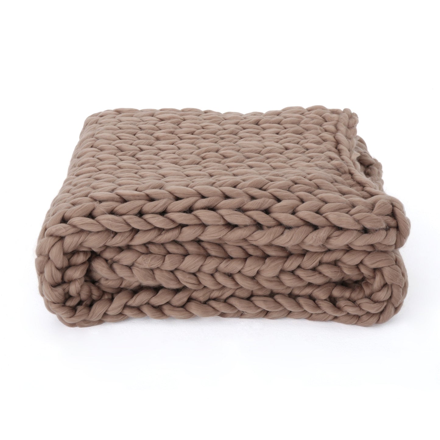 Estyl Knitted Braid Pattern Throw Blanket