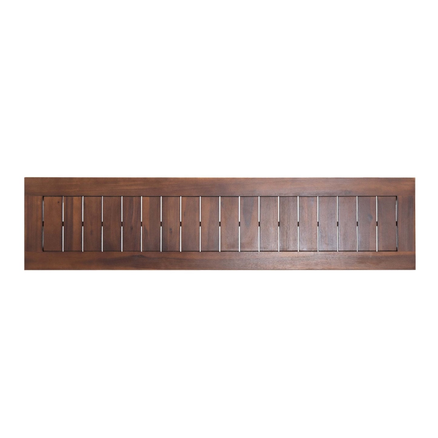 Acacia Wood Bench with Beautiful Slat Paneling