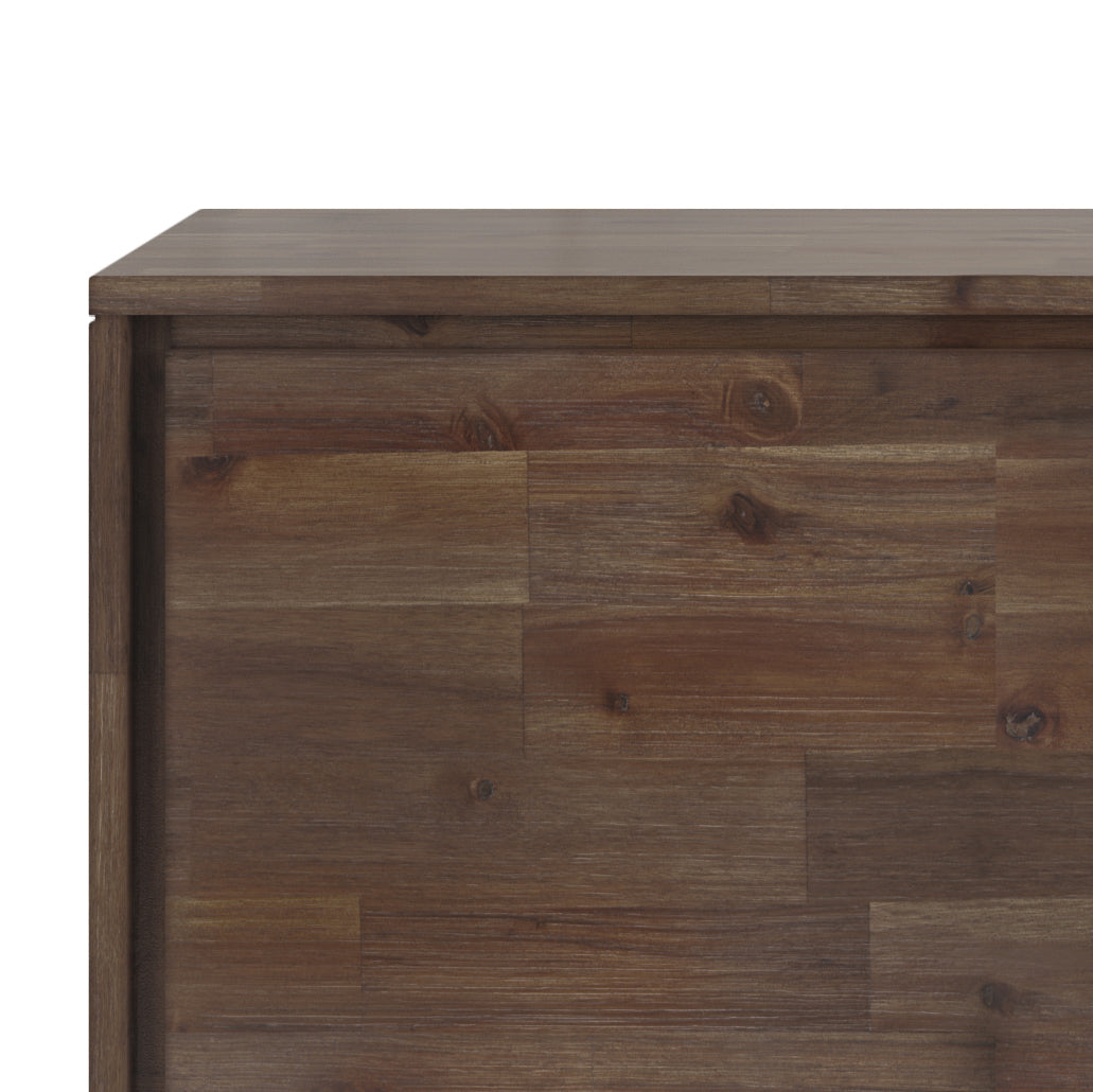 Pioneer TV Stand for TVs Up To 70 Inches with 2 Side Doors, Open Central Shelves and Metal Angled Legs