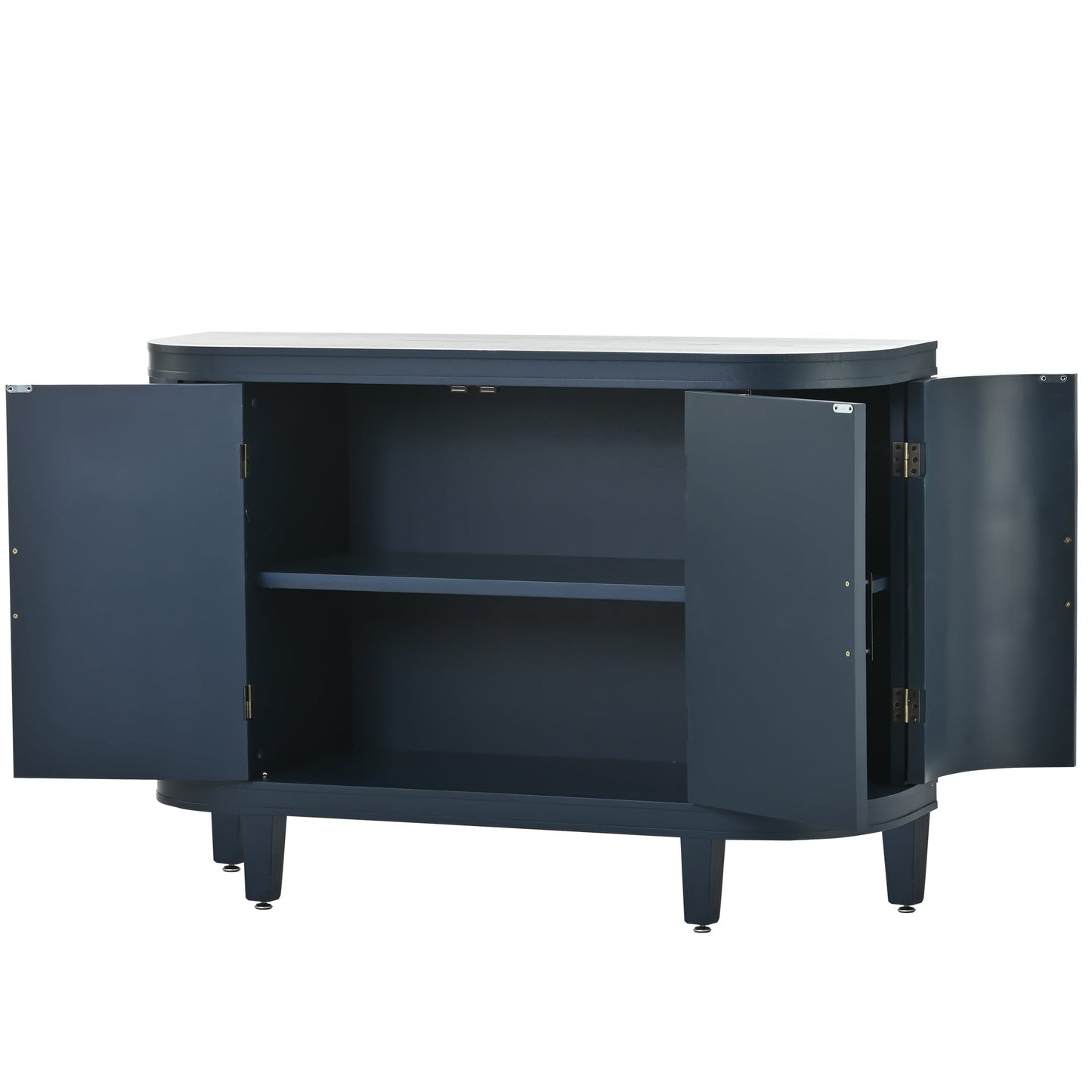 Accent Storage Cabinet Sideboard with Antique Pattern Doors