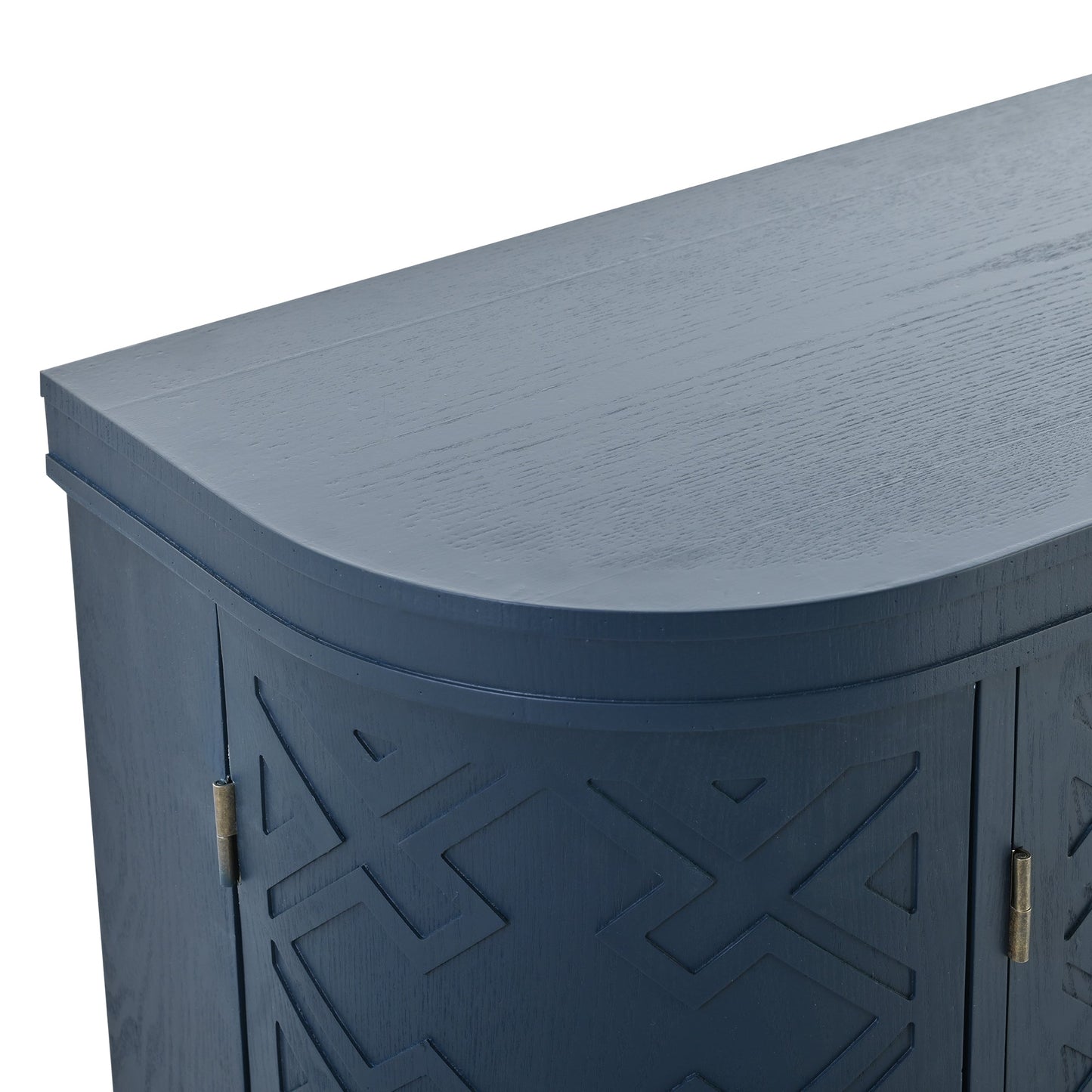 Accent Storage Cabinet Sideboard with Antique Pattern Doors
