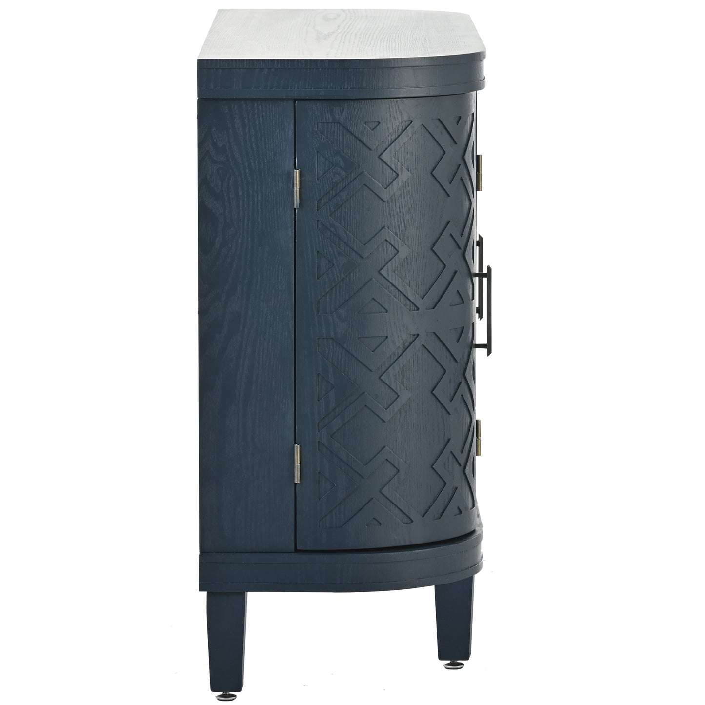 Accent Storage Cabinet Sideboard with Antique Pattern Doors