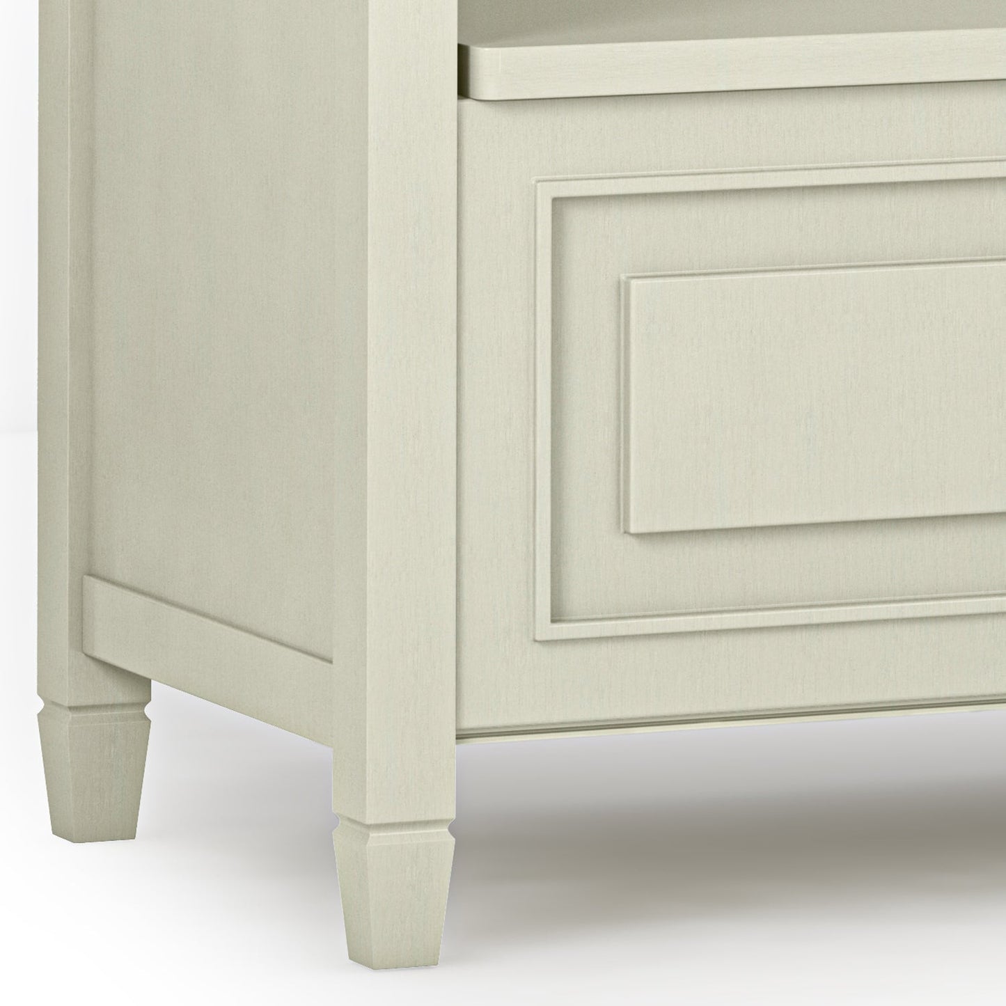 Lucidity Storage Bench with Lift-up Lids and Raised Panels