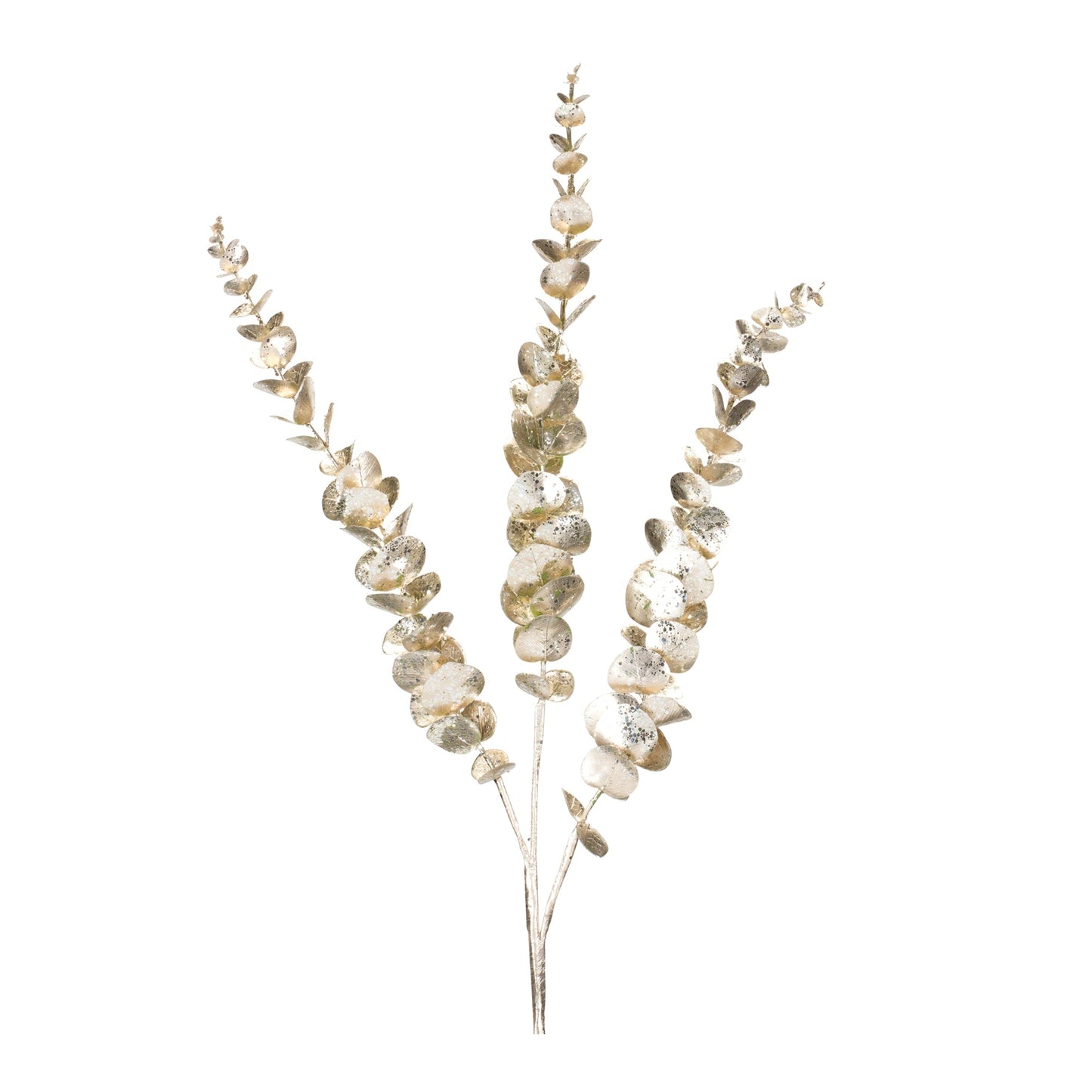 Glittered Eucalyptus Spray, Set of 6