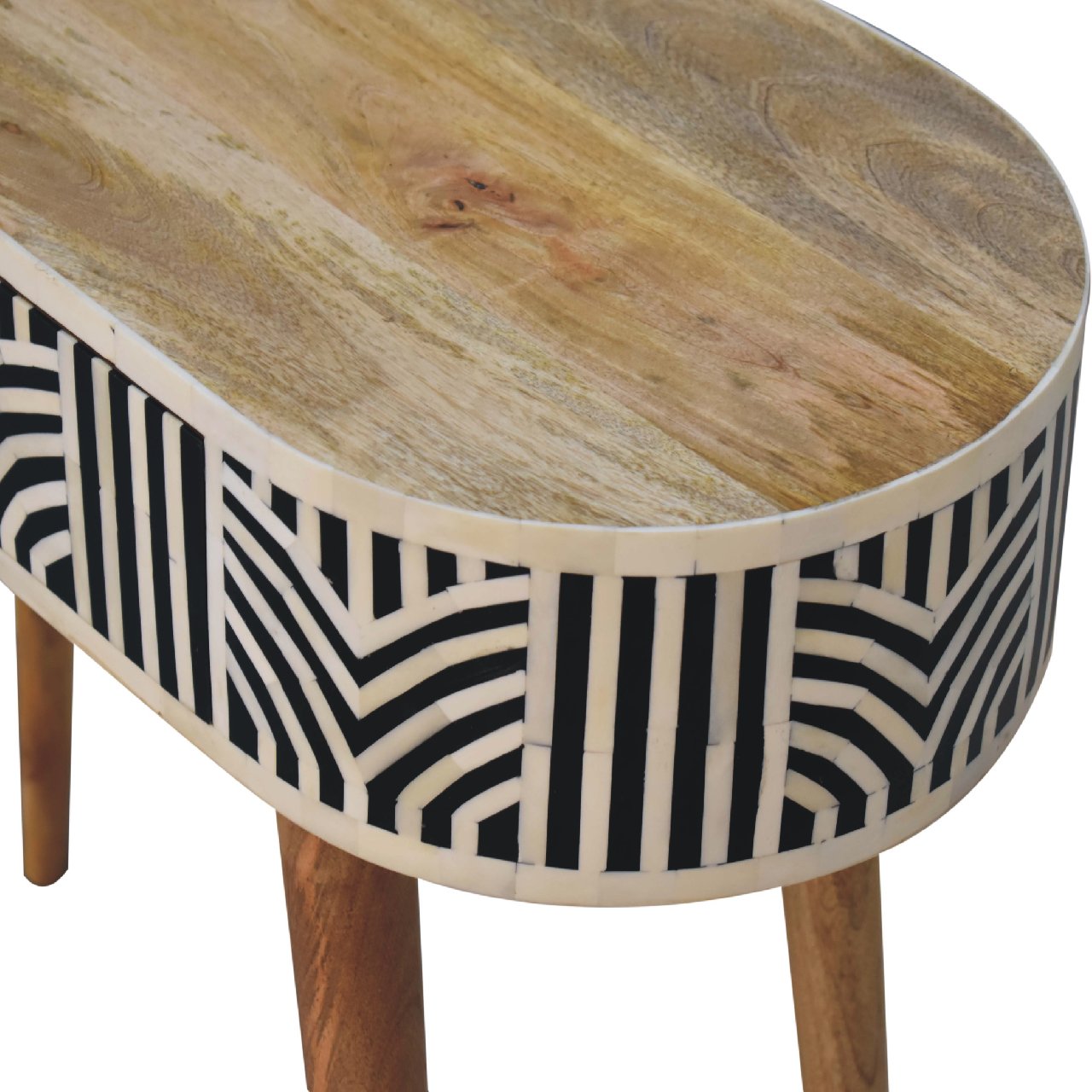 Blossomx Bone Inlay Console Table with Drawer