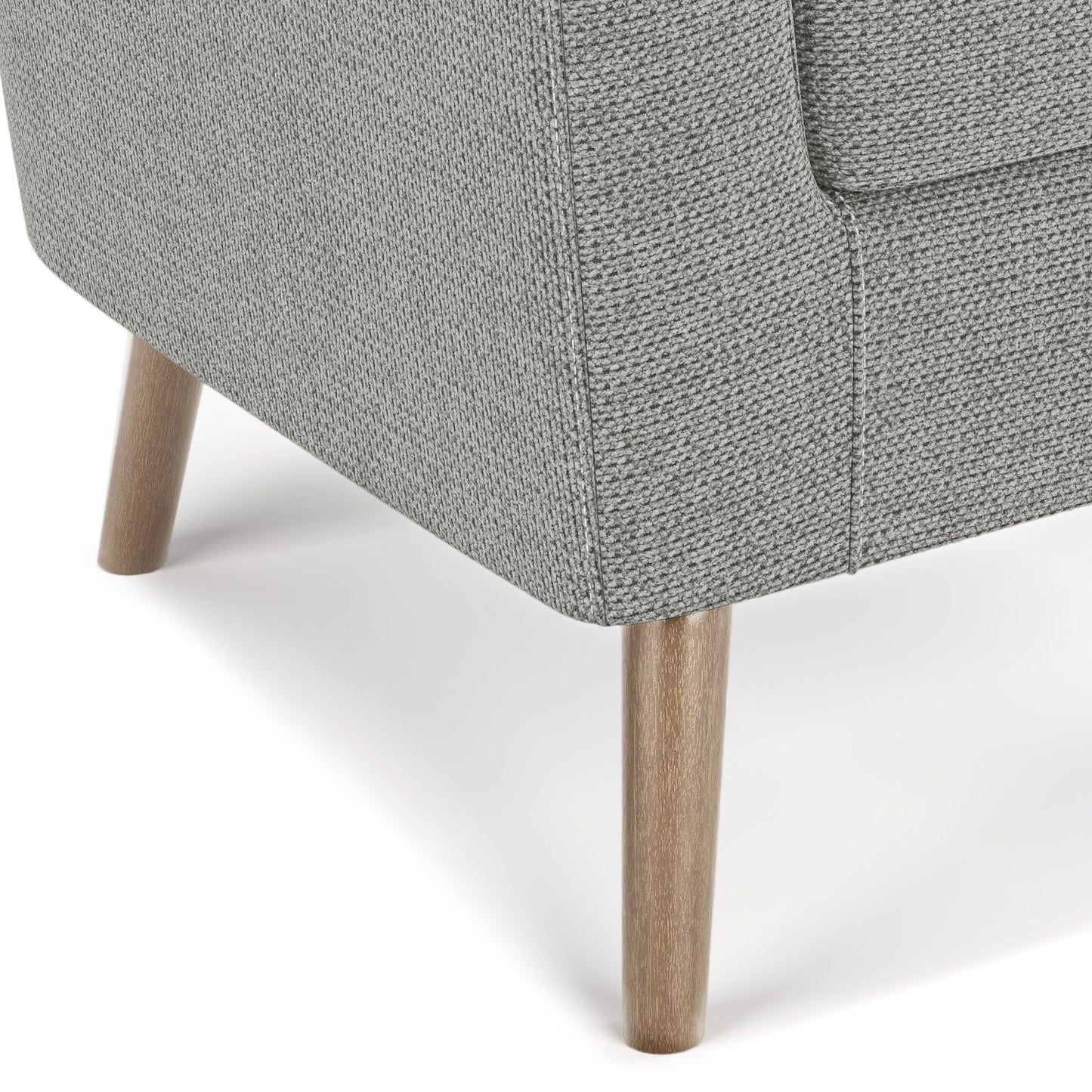 Inspiration Upholstered Armchair with Curved Back and Removable Seat Cushion