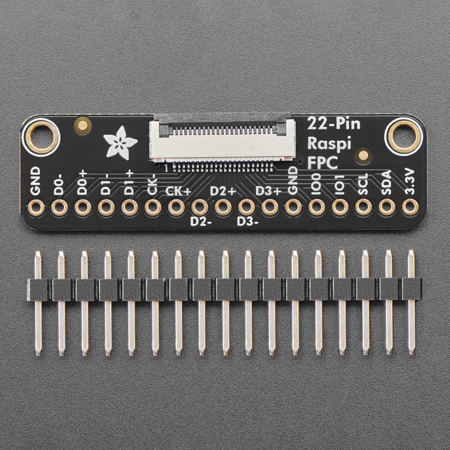 Adafruit FPC Breakout for Raspberry Pi 5 DSI or RP2350 HSTX - 22 Pin 0.5mm