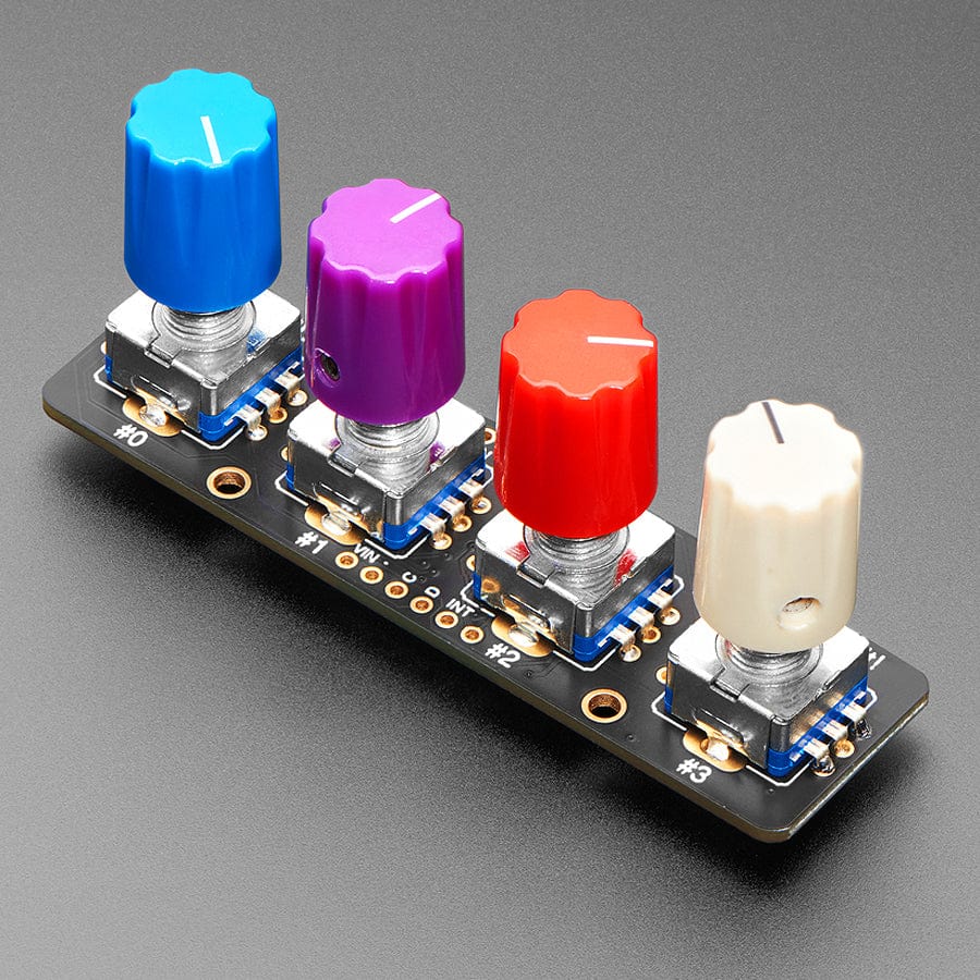 Adafruit I2C Quad Rotary Encoder Breakout with NeoPixel - STEMMA QT / Qwiic