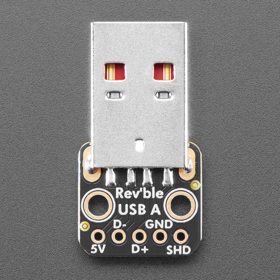 Adafruit Reversible USB Type A Plug Connector Breakout