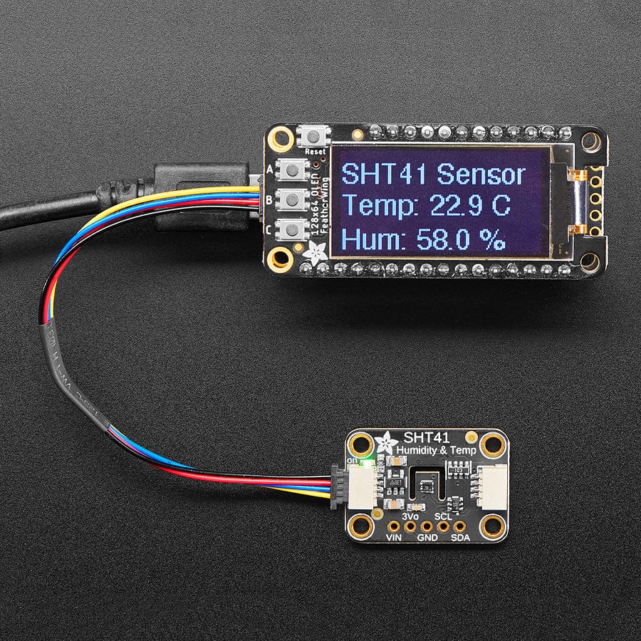Adafruit Sensirion SHT41 Temperature & Humidity Sensor - STEMMA QT / Qwiic