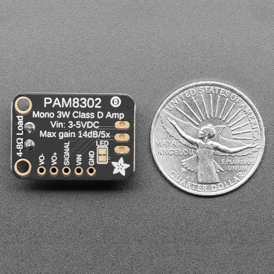 Adafruit STEMMA Audio Amp - Mono 2.5W Class D - PAM8302