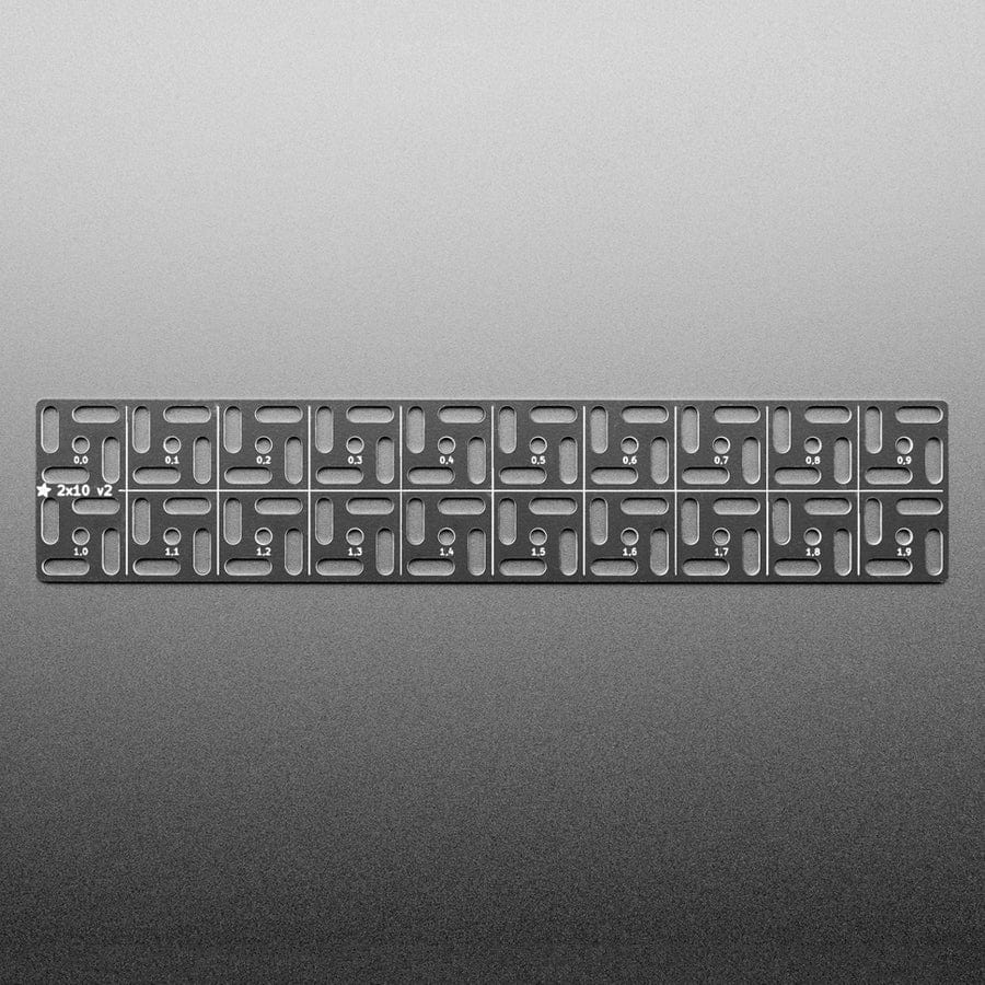 Adafruit Swirly Aluminum Mounting Grid for 0.1" Spaced PCBs - 2x10