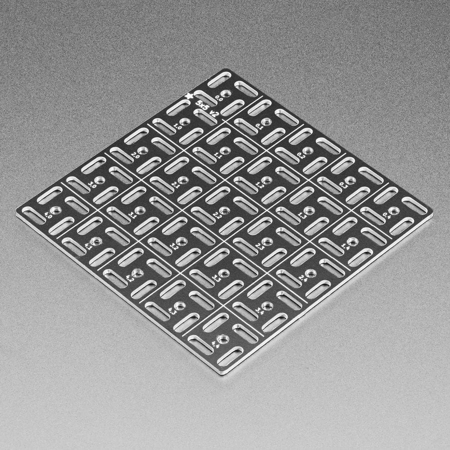 Adafruit Swirly Aluminum Mounting Grid for 0.1" Spaced PCBs - 5x5