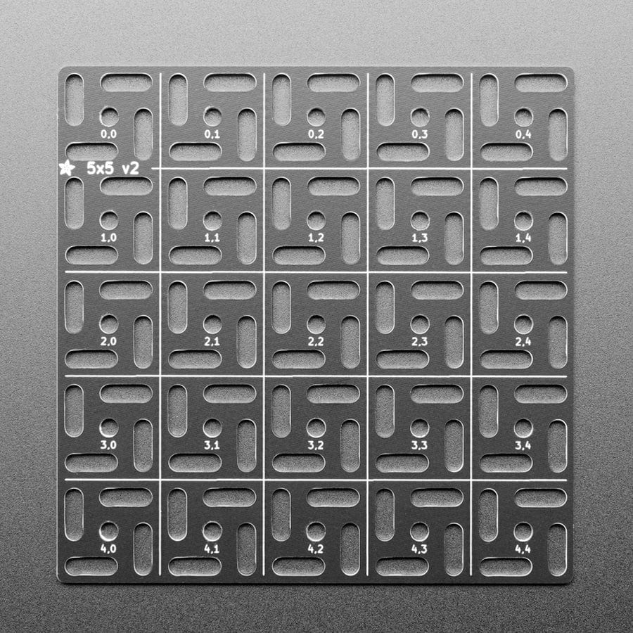 Adafruit Swirly Aluminum Mounting Grid for 0.1" Spaced PCBs - 5x5