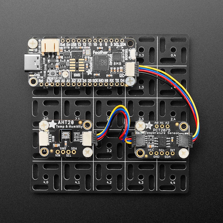 Adafruit Swirly Aluminum Mounting Grid for 0.1" Spaced PCBs - 5x5