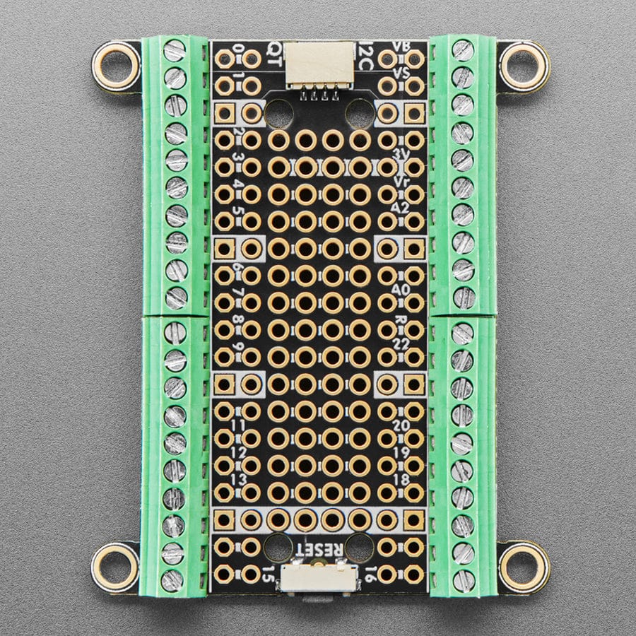 Adafruit Terminal PiCowbell for Pico - Reset Button & STEMMA QT