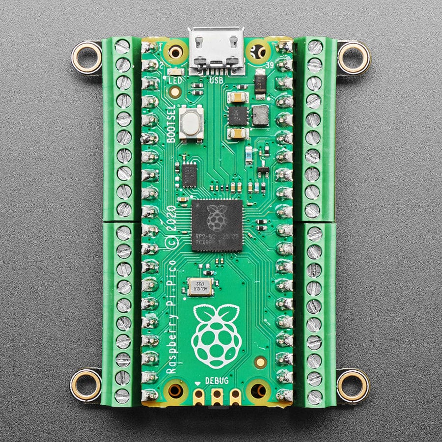 Adafruit Terminal PiCowbell for Pico - Reset Button & STEMMA QT