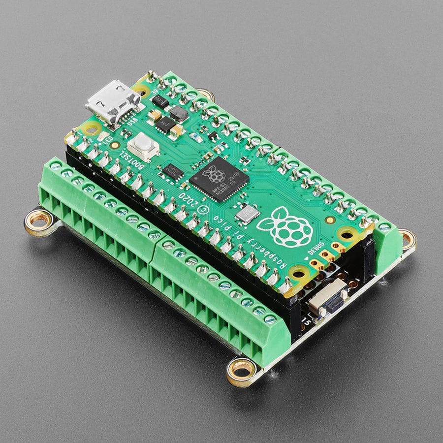 Adafruit Terminal PiCowbell for Pico - Reset Button & STEMMA QT