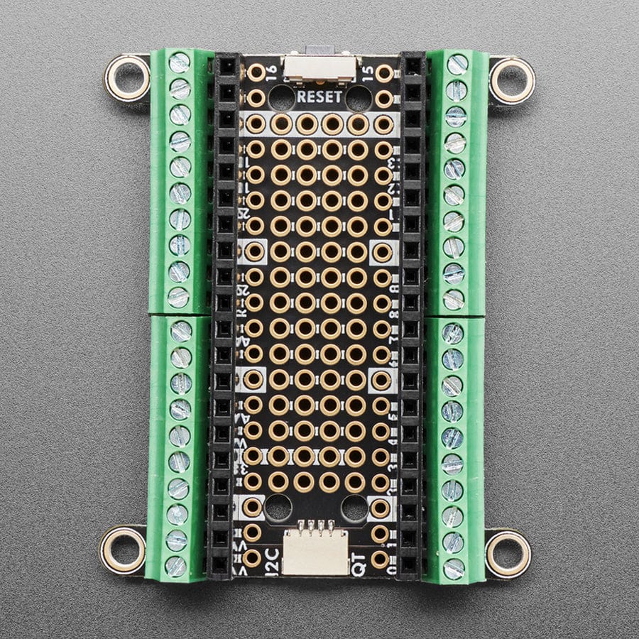 Adafruit Terminal PiCowbell for Pico with Pre-Soldered Sockets - Reset Button & STEMMA QT