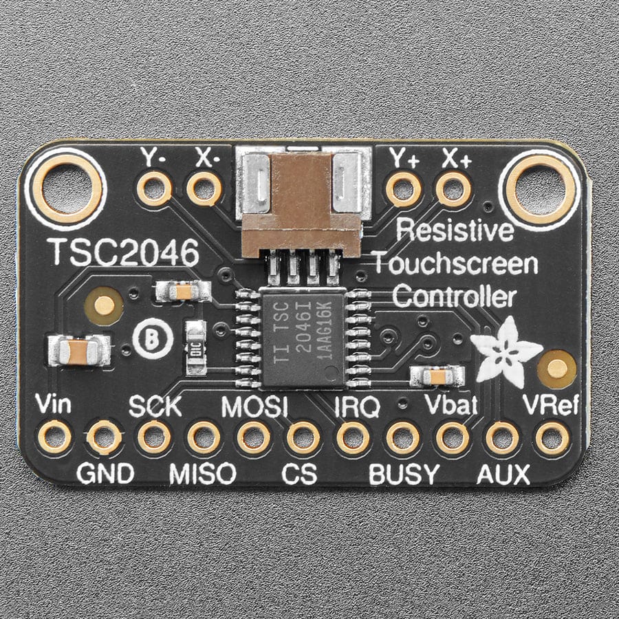 Adafruit TSC2046 SPI Resistive Touch Screen Controller