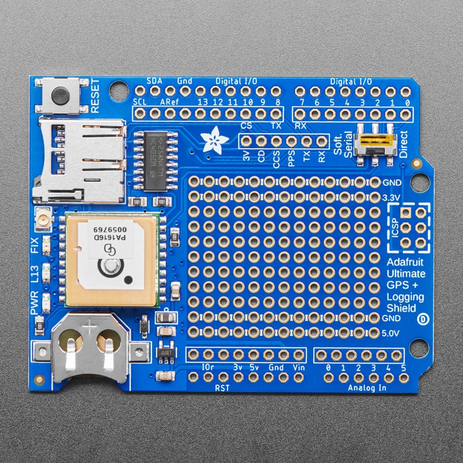 Adafruit Ultimate GPS Logger Shield - Includes GPS Module