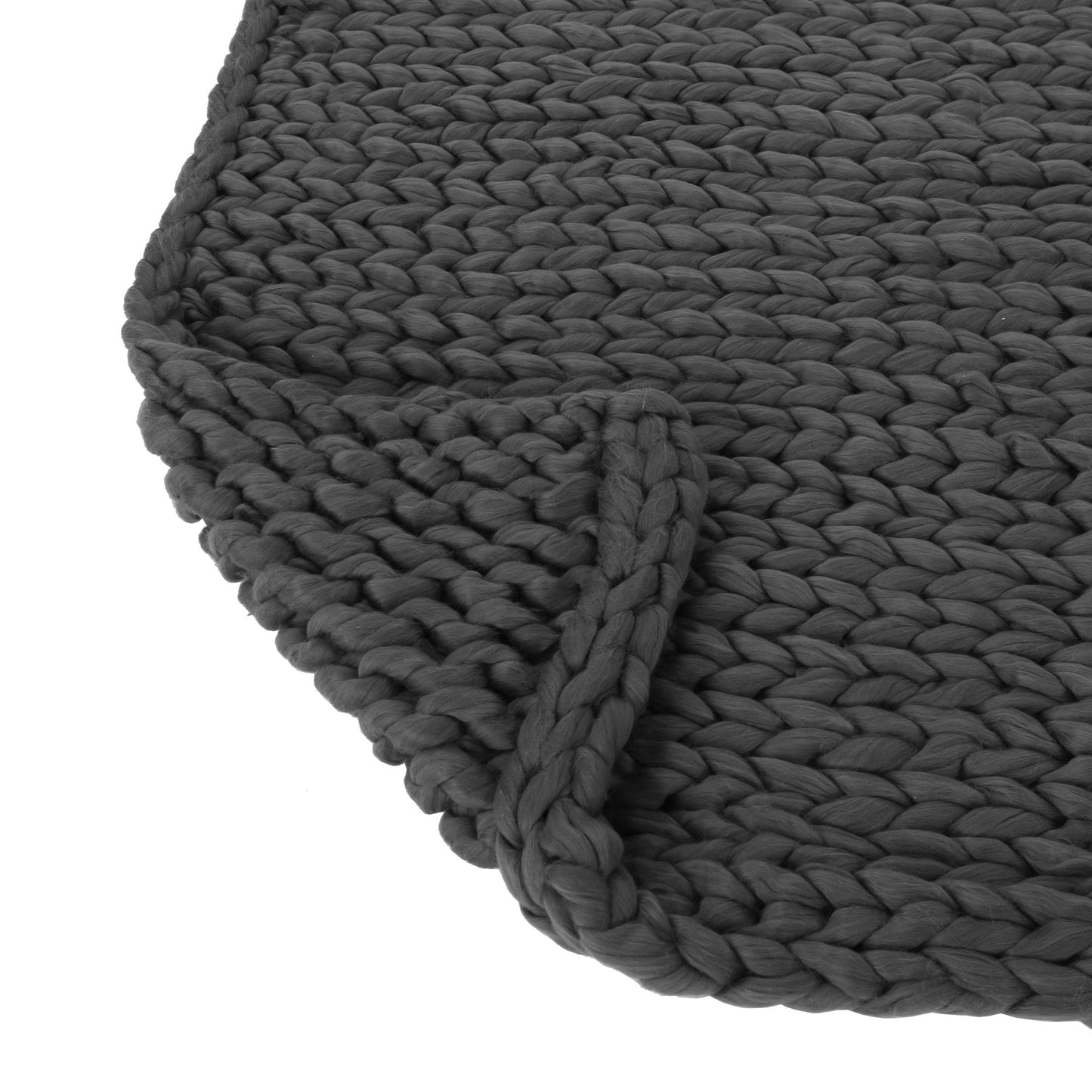 Estyl Knitted Braid Pattern Throw Blanket