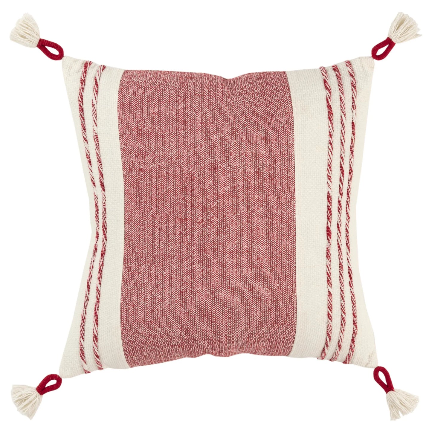 Woven Color Block Throw Pillow