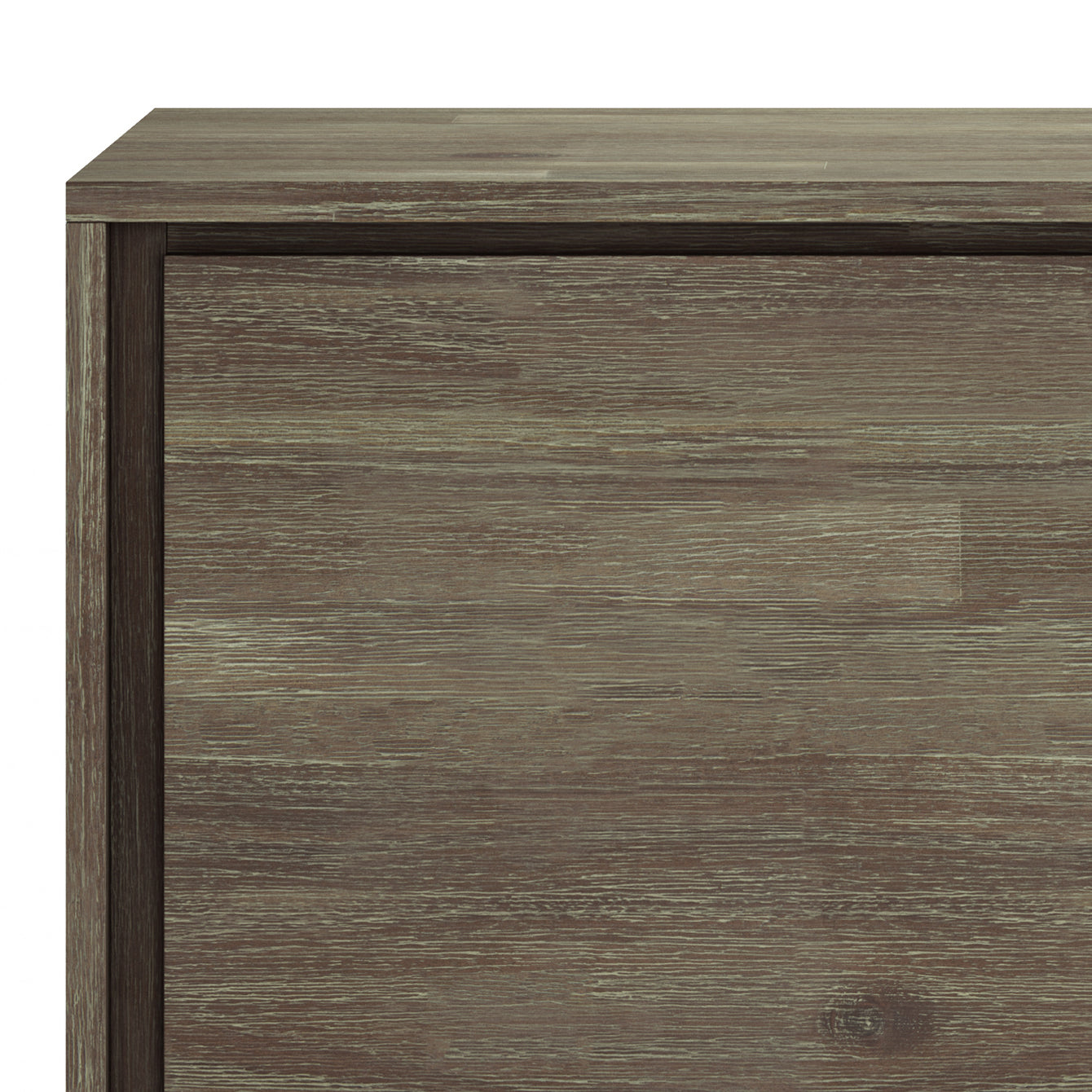 Passage 2-Door Storage Cabinet with 4 Adjustable Shelves and Metal Angled Legs