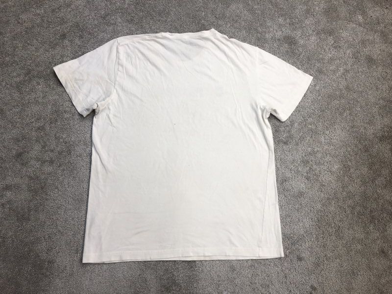 Converse Shirts Men XXL White Spell Out Logo Pullover Crew Neck Tee Short Sleeve