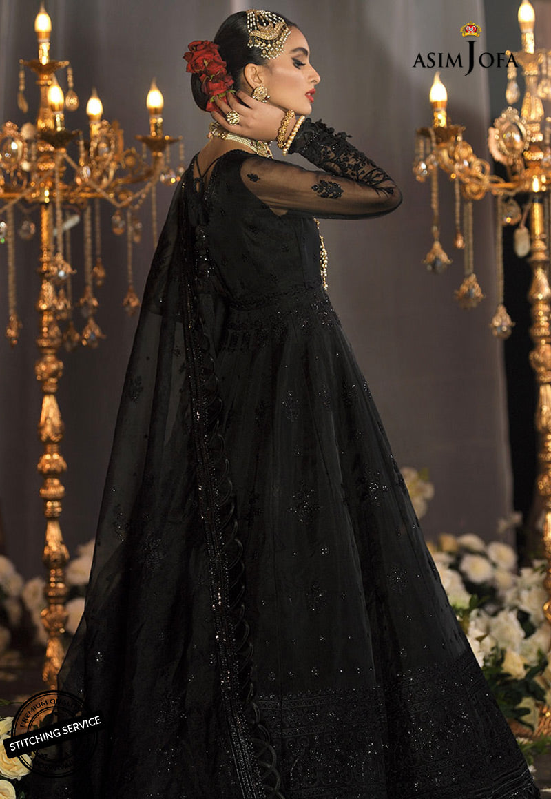AJR-07 EMBROIDERED ORGANZA 3 PCS