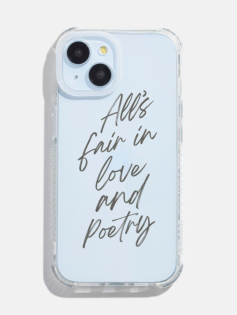 All's Fair in Love & Poetry Shock iPhone Case