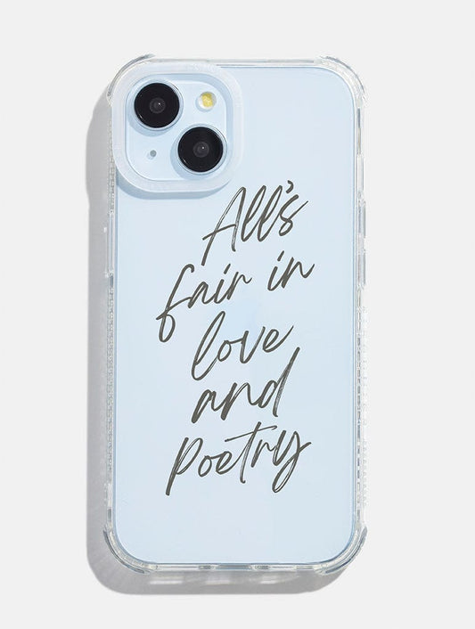 All's Fair in Love & Poetry Shock iPhone Case