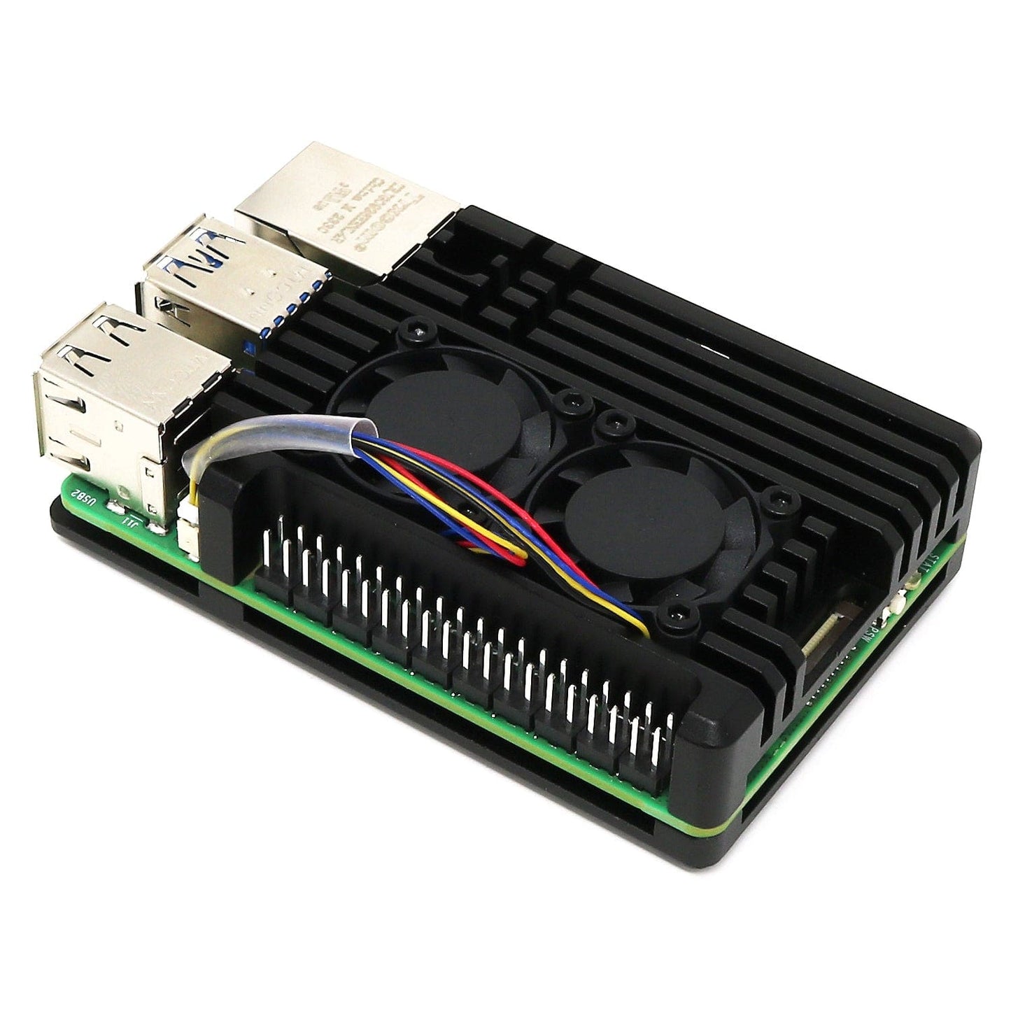 Aluminium Armour Dual-Fan Heatsink Case for Raspberry Pi 5