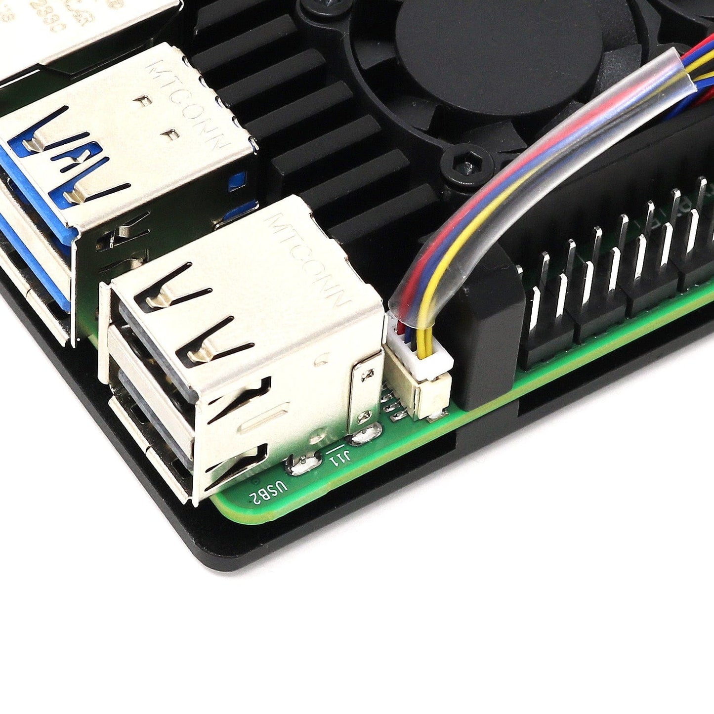 Aluminium Armour Dual-Fan Heatsink Case for Raspberry Pi 5