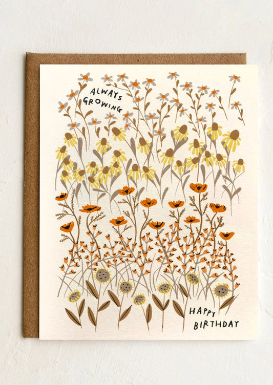 Always Growing Birthday Card