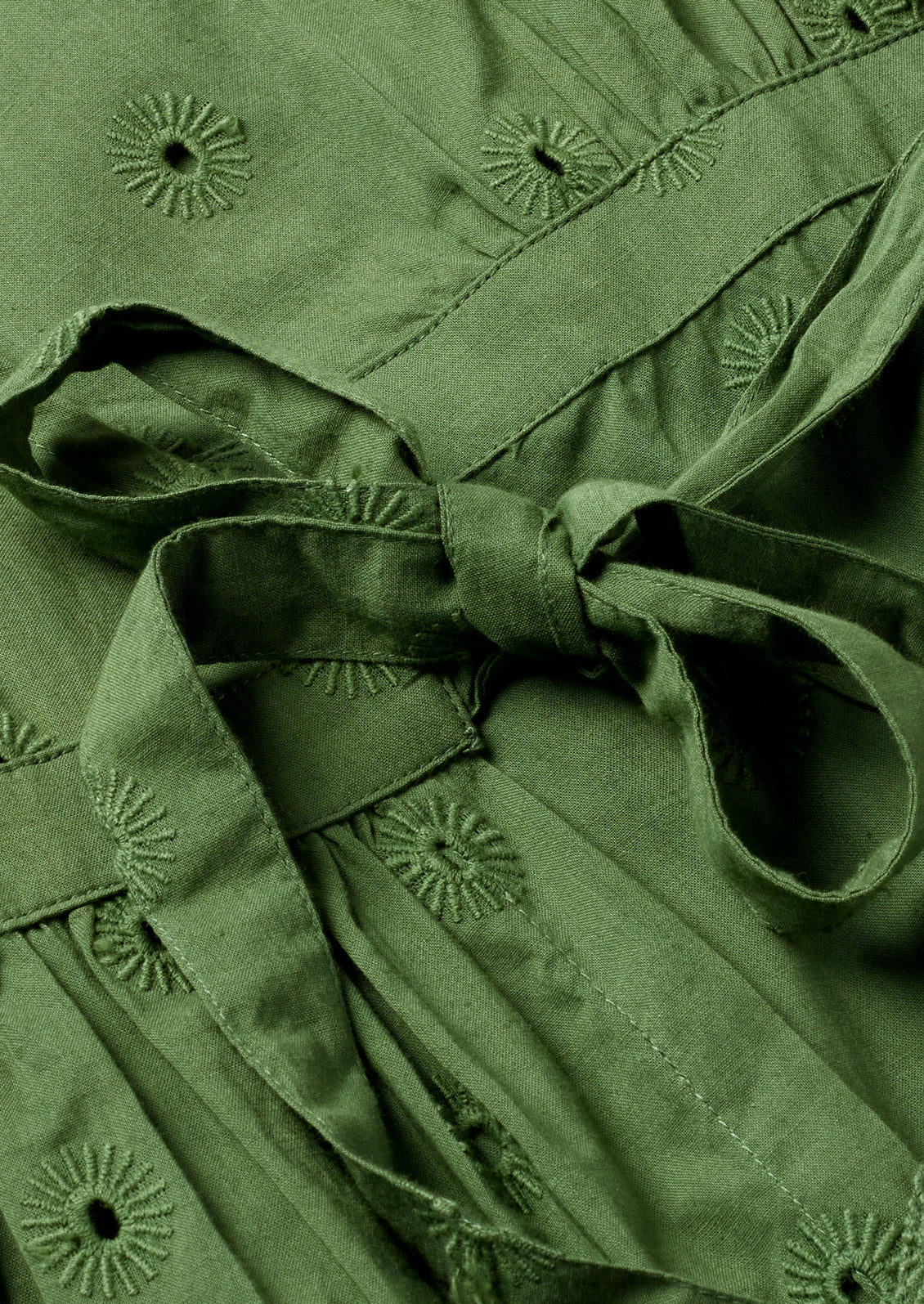 Amapola Dress in Green Cactus
